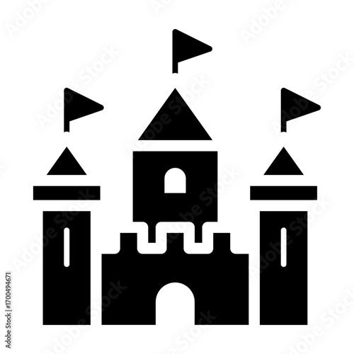 Castle building icon