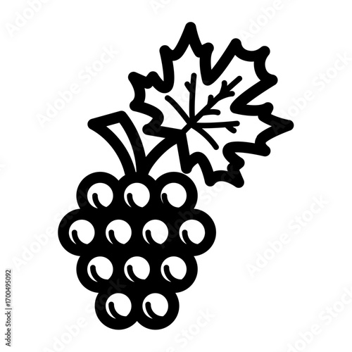 Grapes bunch icon