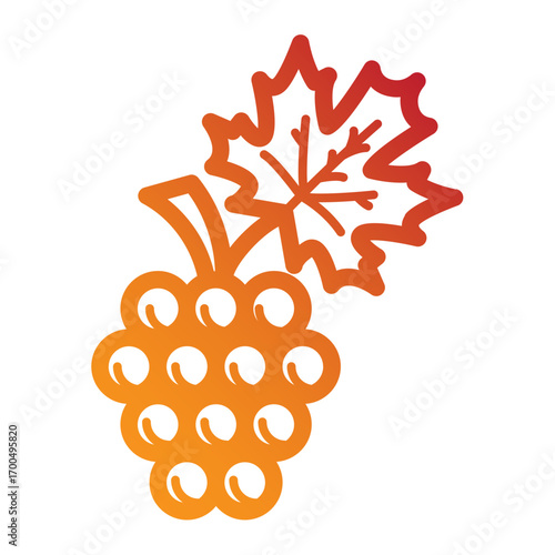 Grapes bunch icon