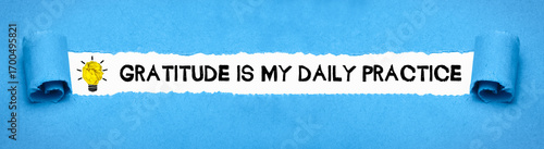 Tableau sur toile Gratitude is my daily practice