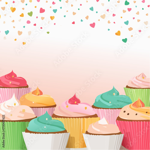 Hintergrund Cupcakes