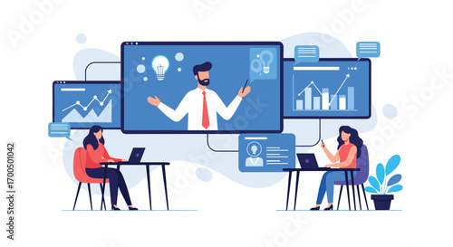 Online business education and training for professional development and skill enhancement programs