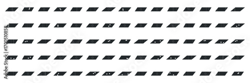 Geometric oblique shapes arranged in a futuristic sci-fi array, ideal for advanced technology backgrounds, digital interfaces, or modern design projects vector illustration