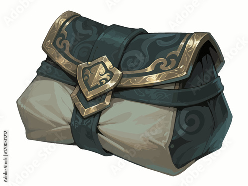 Chinese-style game prop design, hand-drawn package ICONS, vector illustration materials