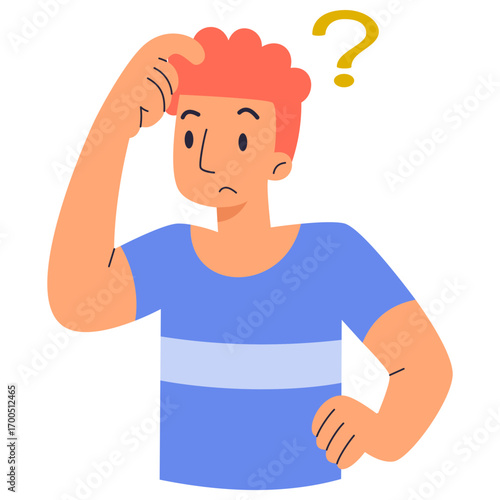 man with question mark
