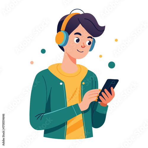 boy with headphones