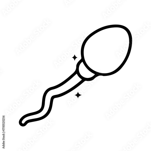 Sperm icon. sign for mobile concept and web design. vector illustration