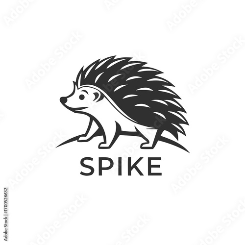 Stylized hedgehog logo with the word spike below
