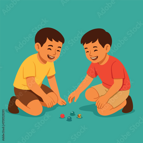 latin american kids playing marbles tipycal play 