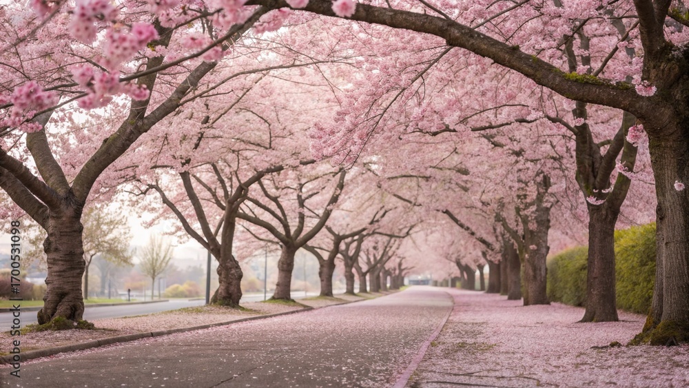 Fototapeta premium cherry blossom trees