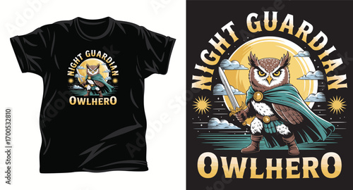 Owl graphic vector t shirt design print