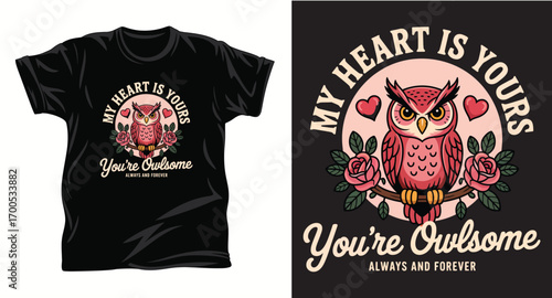 Owl graphic vector t shirt design print
