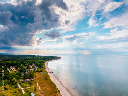 Fototapeta Naklejka Na Ścianę i Meble -  German Coast Landscape at the Baltic Sea, Rerik (Near Rostock) Germany