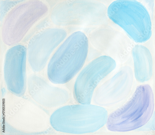 Abstract winter 3 acrylic painting on canvas