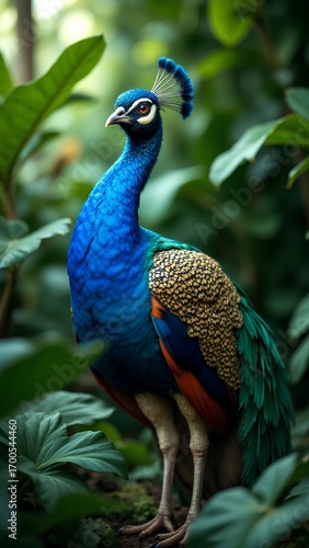 Wallpaper Mural peacock in the wild Torontodigital.ca