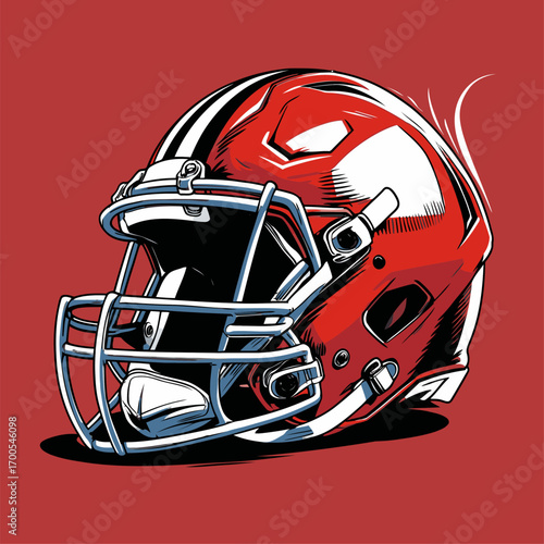 American football helmet vector