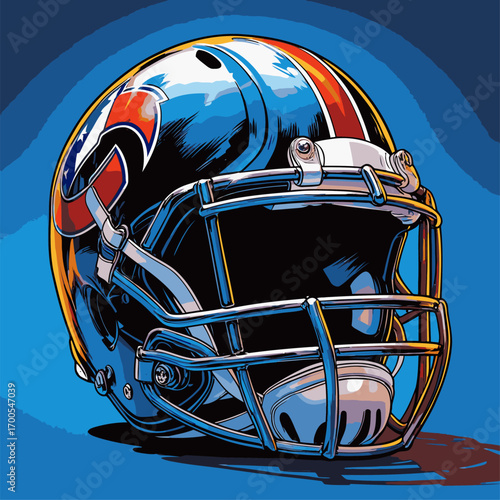 American football helmet vector