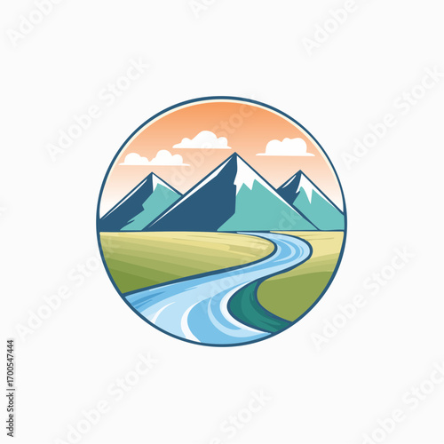 Mountain River Emblem