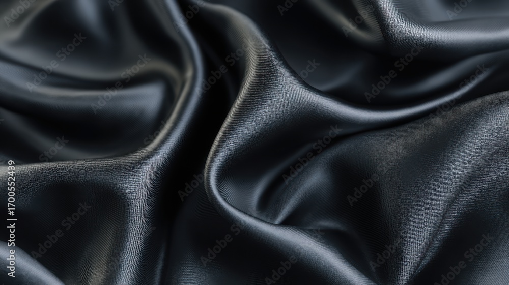 Fototapeta premium Beautiful photo of abstract background black luxury cloth or liquid wave or wavy folds of grunge silk texture satin velvet material or elegant wallpaper design, background.