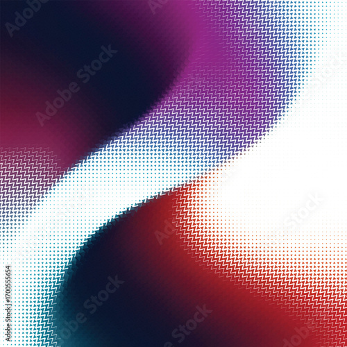 flowing gradient wave in blue purple red and white tones blended with geometric pixel texture creating a modern futuristic design perfect for posters websites branding and presentations