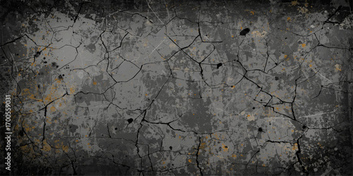 Grunge texture of an antique wooden surface with a rough, cracked pattern