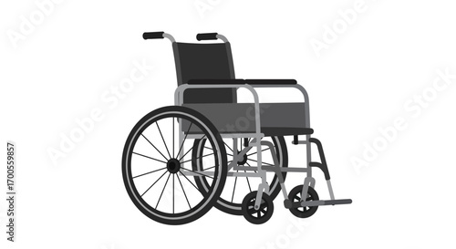 Modern wheelchair design with minimalist style and functionality