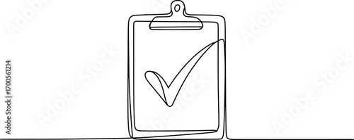 Clipboard with checkmark symbol tick approval