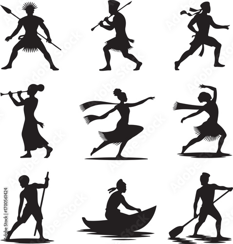 Collection of Human Silhouettes – Sports, Dance, Village Life and Daily Activities Vector Set

Silhouette Vector Bundle of People in Action – Farming, Fitness, Cycling, Yoga, Music and Lifestyle Poses