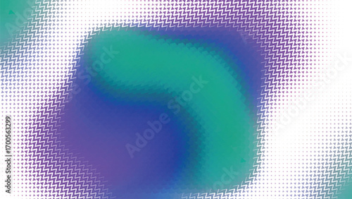 green blue and purple gradient oval shape blended into white space and geometric triangular texture creating a modern futuristic design perfect for posters websites branding