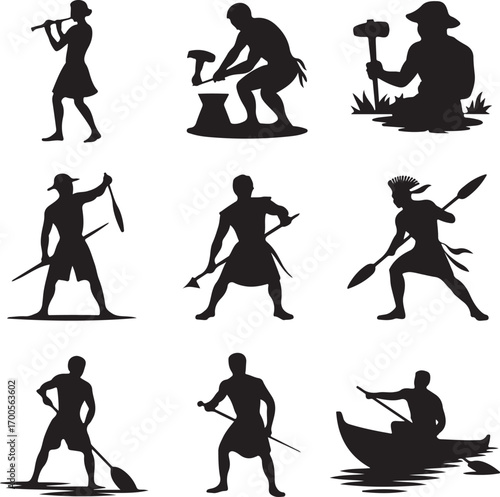 Collection of Human Silhouettes – Sports, Dance, Village Life and Daily Activities Vector Set

Silhouette Vector Bundle of People in Action – Farming, Fitness, Cycling, Yoga, Music and Lifestyle Poses