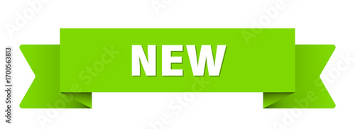 new ribbon isolated on transparent background. new ribbon