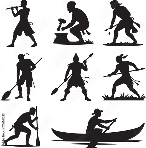 Collection of Human Silhouettes – Sports, Dance, Village Life and Daily Activities Vector Set

Silhouette Vector Bundle of People in Action – Farming, Fitness, Cycling, Yoga, Music and Lifestyle Poses