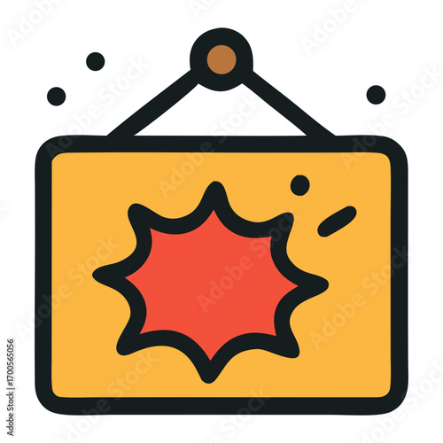 Special prices detonate on yellow sign suitable for marketing promotions and sales announcements, adding a vibrant touch to advertising campaigns.