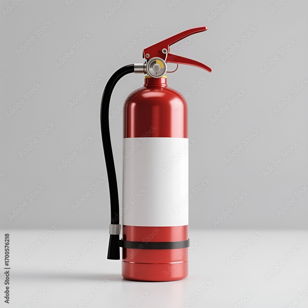 Fototapeta premium Blank Fire Extinguisher Ready for Branding