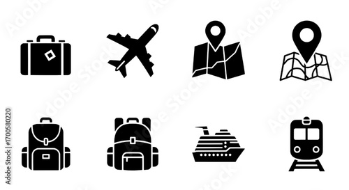 Travel Icons Journey, Adventure, Exploration