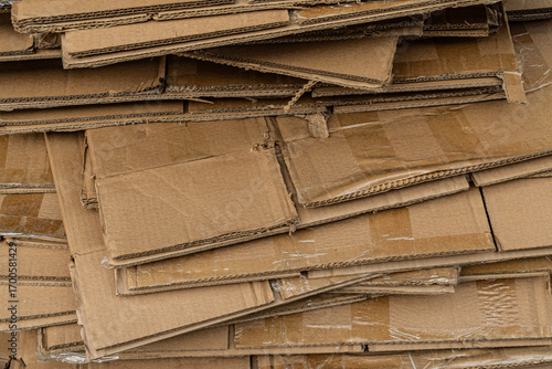 Flattened boxes for recycling or reuse