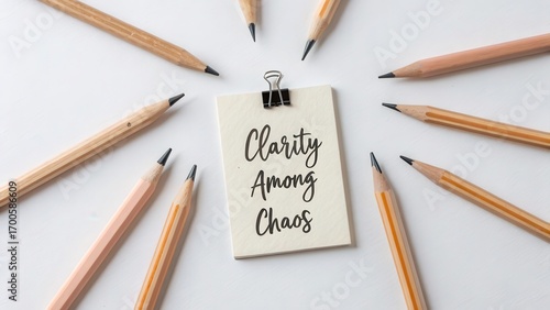 Clarity Among Chaos with Pencils Arranged in a Circular Pattern