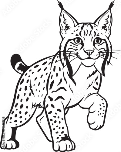 vector illustration of a cat