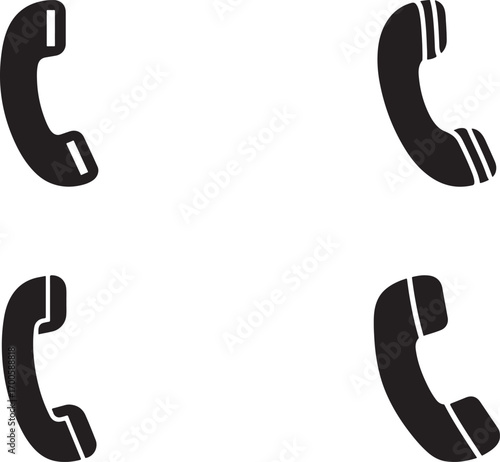 black call silhouette on white background