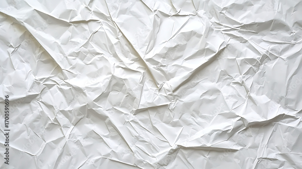 Obraz premium Wrinkled white fabric texture