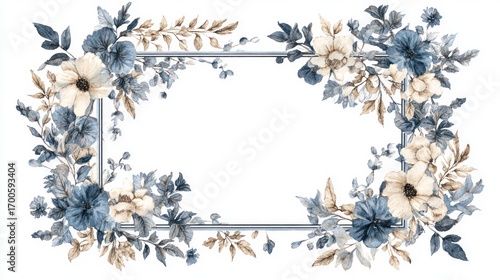 Floral frame design