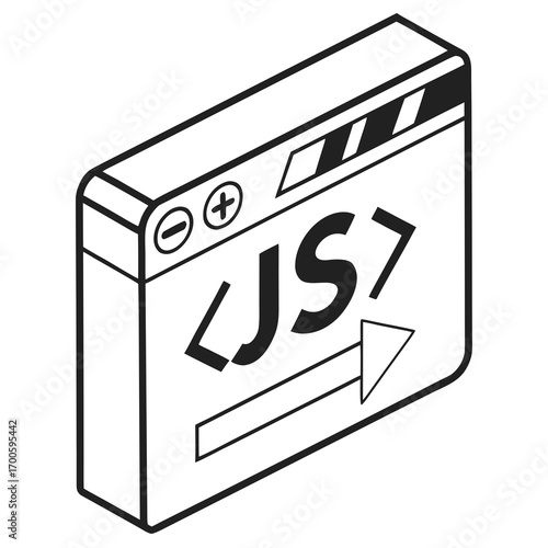 Javascript code displayed in a browser window with an arrow