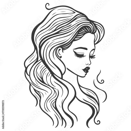 woman beauty mermaid illustration grey
