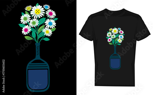 Charming silhouette of pickleball flowers arranged in a pickleball paddle vase perfect for sports and floral enthusiasts