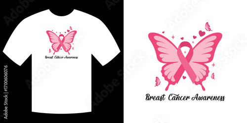 Breast Cancer Awareness Design: A powerful visual message of hope and solidarity.