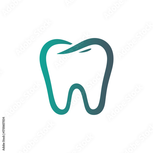 tooth icon on white