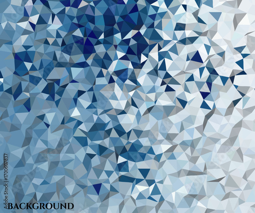 Abstract Blue Geometric Pattern Background with Polygonal Shapes and Gradient Effect
