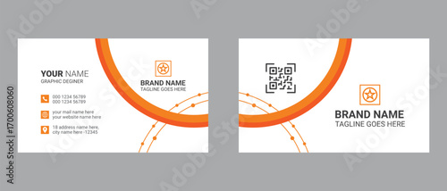 creative business card template design for corporate business, Professional and modern visiting card.