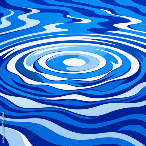 Abstract rippling water surface vector illustration scalable vector