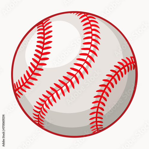 Classic baseball ball studio illustration vector scalable eps vector
